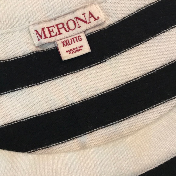 Merona Striped 3/4 sleeve Sweater - Picture 5 of 5